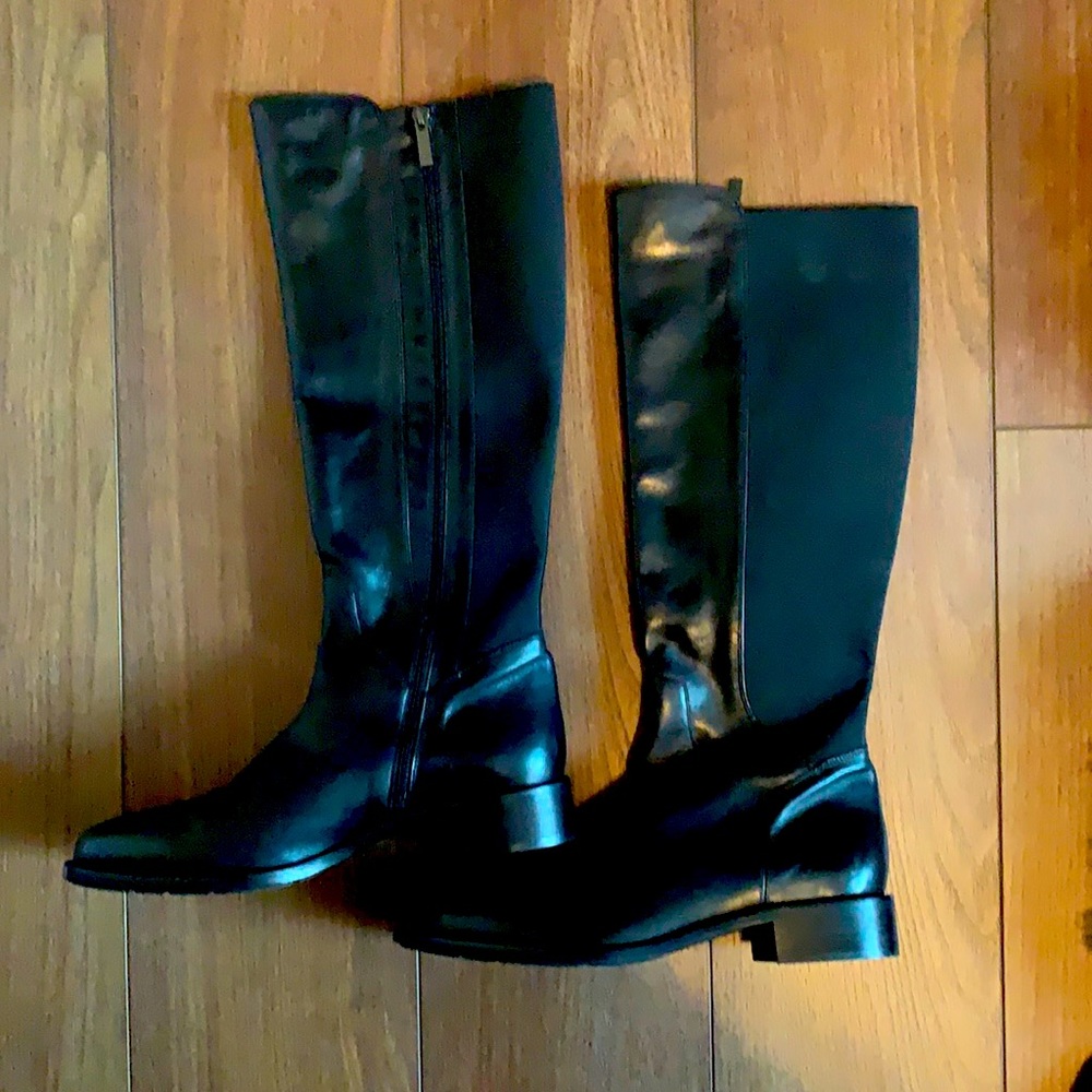 Aquatalia Tall Black Riding Boot